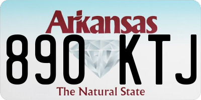 AR license plate 890KTJ