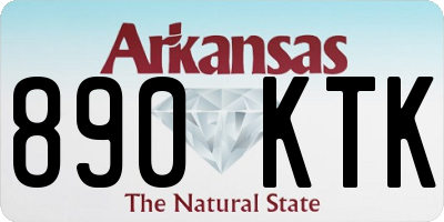 AR license plate 890KTK