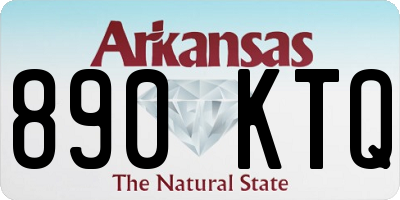 AR license plate 890KTQ