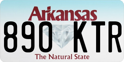 AR license plate 890KTR