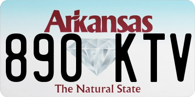 AR license plate 890KTV