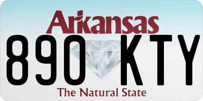 AR license plate 890KTY