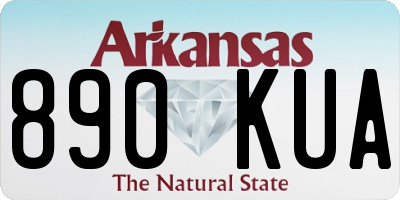 AR license plate 890KUA