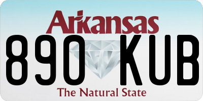 AR license plate 890KUB