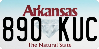 AR license plate 890KUC