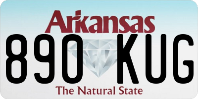 AR license plate 890KUG