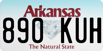 AR license plate 890KUH