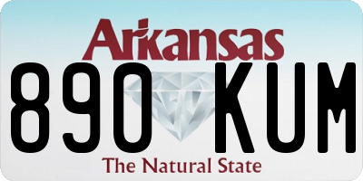 AR license plate 890KUM