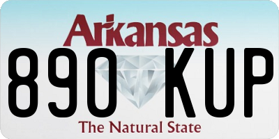 AR license plate 890KUP