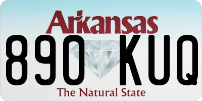 AR license plate 890KUQ