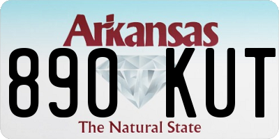 AR license plate 890KUT