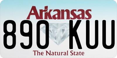 AR license plate 890KUU