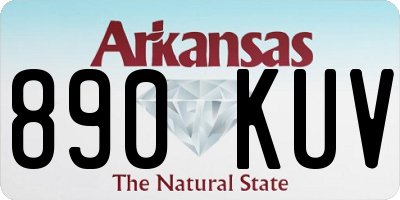 AR license plate 890KUV
