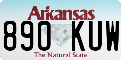 AR license plate 890KUW