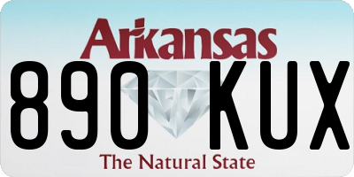 AR license plate 890KUX