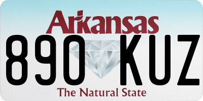 AR license plate 890KUZ