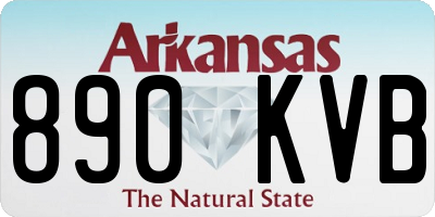 AR license plate 890KVB
