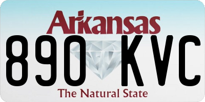 AR license plate 890KVC