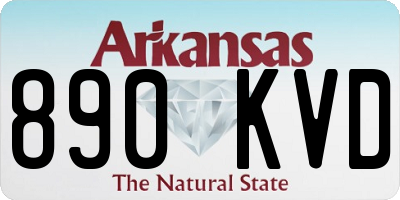 AR license plate 890KVD