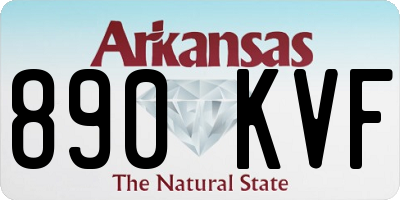 AR license plate 890KVF