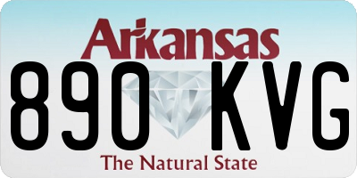 AR license plate 890KVG
