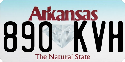 AR license plate 890KVH