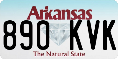 AR license plate 890KVK