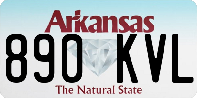 AR license plate 890KVL