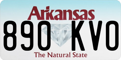 AR license plate 890KVO