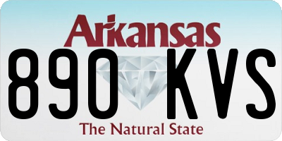 AR license plate 890KVS