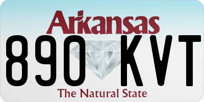 AR license plate 890KVT