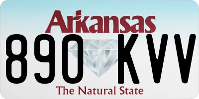 AR license plate 890KVV