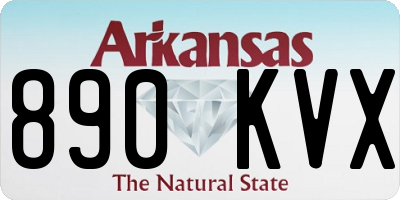 AR license plate 890KVX