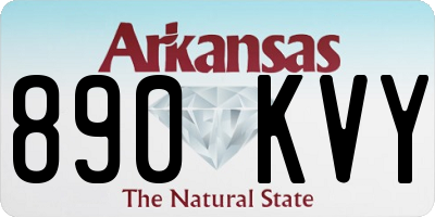 AR license plate 890KVY