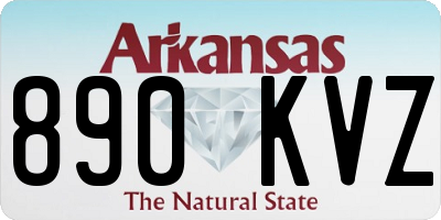 AR license plate 890KVZ
