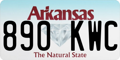 AR license plate 890KWC