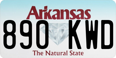 AR license plate 890KWD