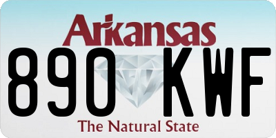 AR license plate 890KWF