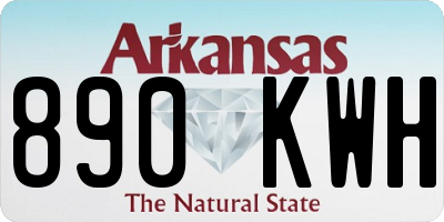 AR license plate 890KWH
