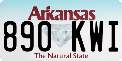 AR license plate 890KWI
