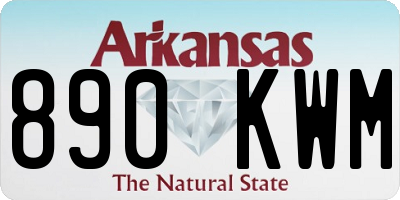 AR license plate 890KWM