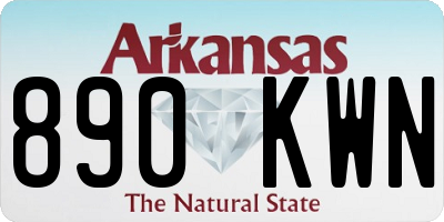 AR license plate 890KWN