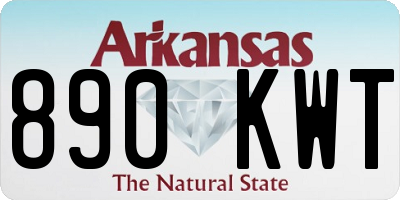 AR license plate 890KWT