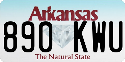 AR license plate 890KWU