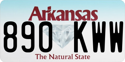 AR license plate 890KWW