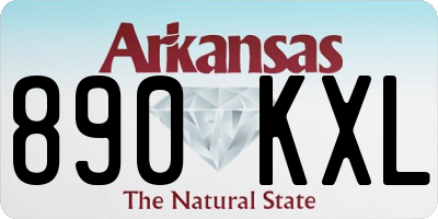 AR license plate 890KXL
