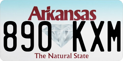 AR license plate 890KXM