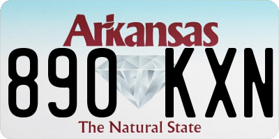 AR license plate 890KXN