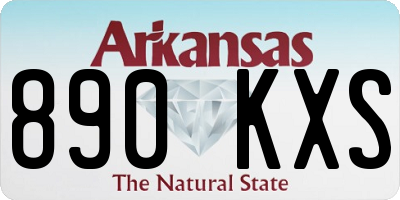 AR license plate 890KXS