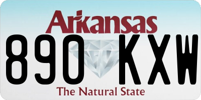 AR license plate 890KXW